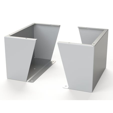Saginaw Control & Engineering Floor Stand Kit, 12 in. H x 18 in. W x 9.12 in. L, Carbon Steel, 1 PR SCE-FK1218LG